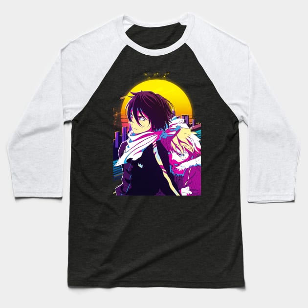 Noragami Yato and Yukine Baseball T-Shirt by 80sRetro